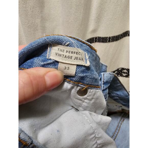 Madewell The Perfect Vintage Jean lightwash high rise non-stretch denim size 33 - Picture 3 of 8